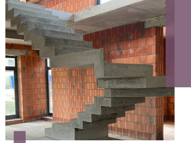 Изготовление бетонных лестниц под ключ в Старом Осколе