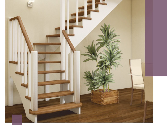 Г-образные лестницы под ключ в Старом Осколе — изготовление и монтаж