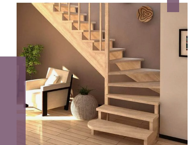 Изготовление Г-образных лестниц в Старом Осколе от 18716 руб. 