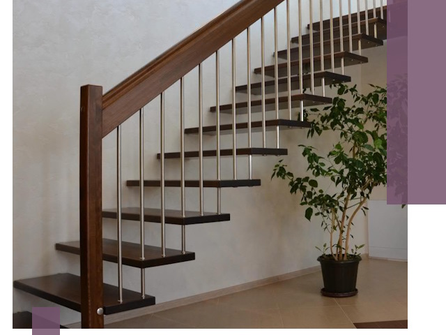 Лестницы на больцах под ключ в Старом Осколе – изготовление и монтаж