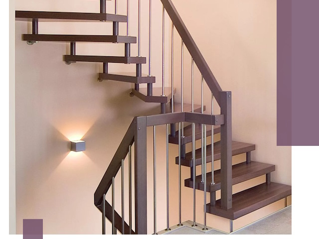 Изготовление лестниц на больцах в Старом Осколе под ключ