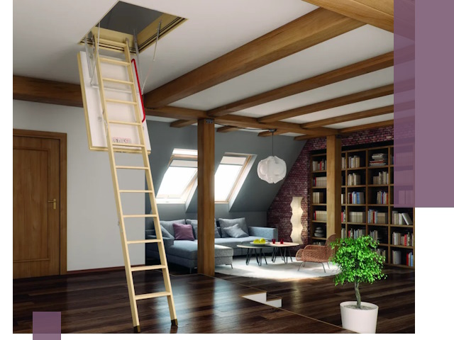 Чердачные лестницы под ключ в Старом Осколе: изготовление и монтаж