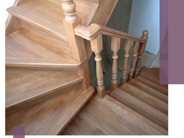 Дубовые лестницы под ключ в Старом Осколе: изготовление и монтаж