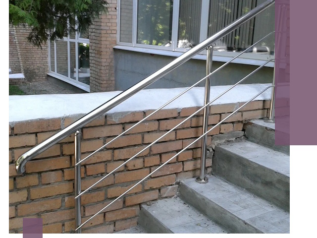 Перила из нержавеющей стали высокого качества в Старом Осколе