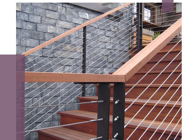 Тросовые перила под ключ в Старом Осколе от 7689 руб.