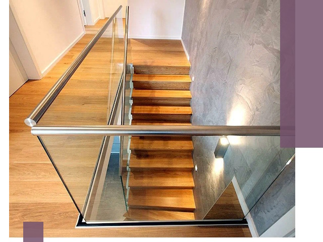 Перила для лестницы в доме — изготовление и монтаж в Старом Осколе