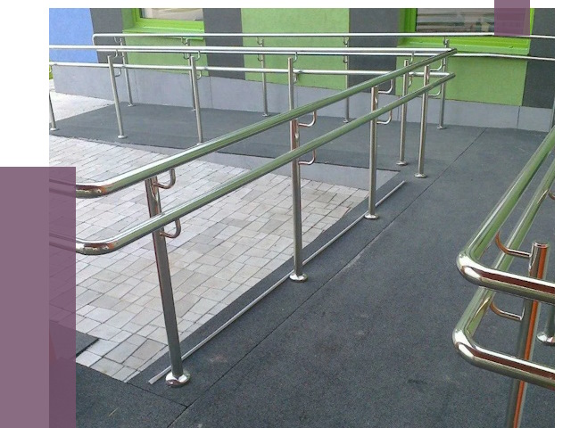 Ограждения пандусов в Старом Осколе от 4300 руб. монтаж | ПРОЛЁТ-Срк