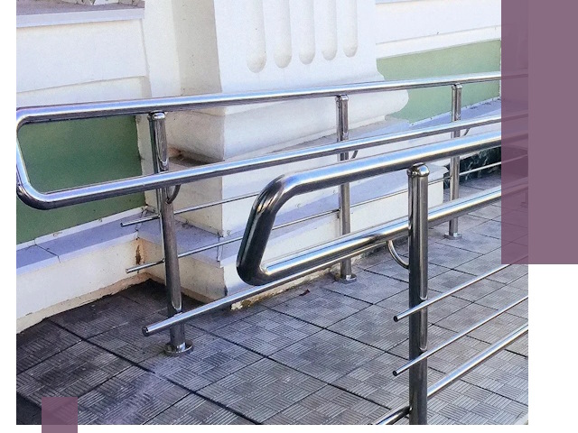 Ограждения пандусов из металла и нержавейки в Старом Осколе