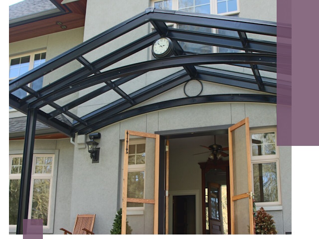 Изготовление и монтаж навесов и козырьков в Старом Осколе