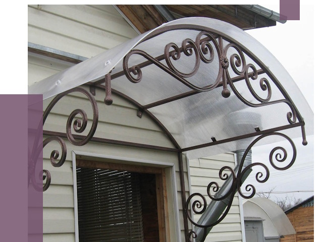 Изготовление козырьков в Старом Осколе от 7284 руб. — заказать | ПРОЛЁТ-Срк