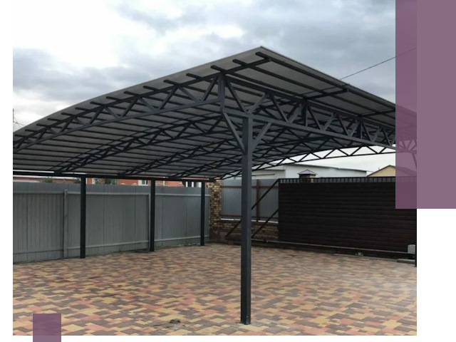 Недорогие навесы под ключ в Старом Осколе — изготовление и монтаж