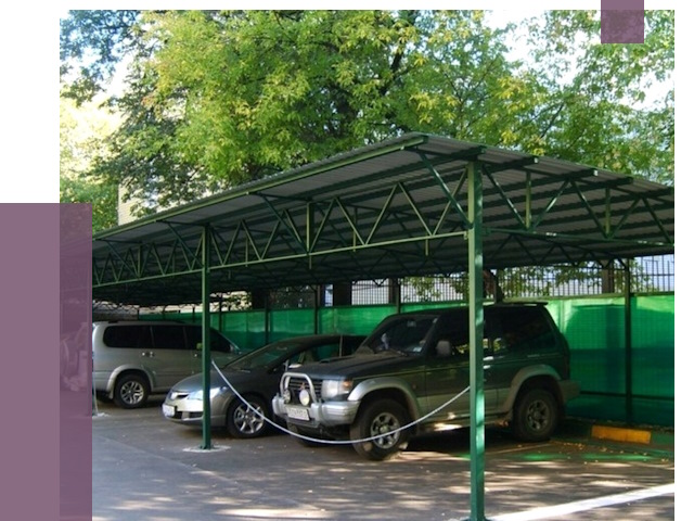 Навесы для парковки в Старом Осколе от 79418 руб. заказать | ПРОЛЁТ-Срк