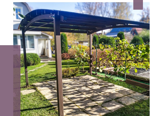 Навесы для дачи в Старом Осколе от 12596 руб. под ключ — ПРОЛЁТ-Срк