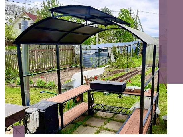 Навесы для барбекю в Старом Осколе: изготовление, монтаж и демонтаж