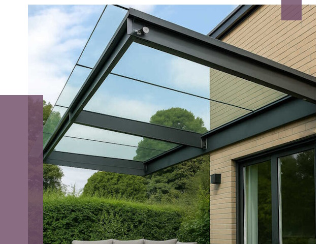 Стеклянные навесы и козырьки в Старом Осколе от 12140 руб.