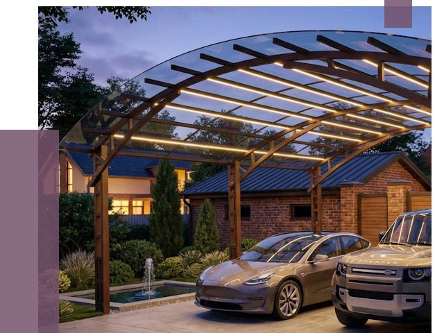 Металлические навесы в Старом Осколе от 12545 руб. под ключ — ПРОЛЁТ-Срк