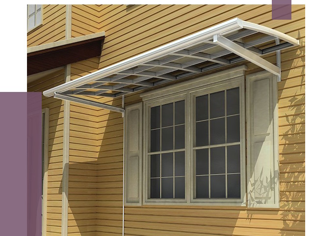 Козырьки над окнами в Старом Осколе от 7537 руб. — монтаж, покупки | ПРОЛЁТ-Срк