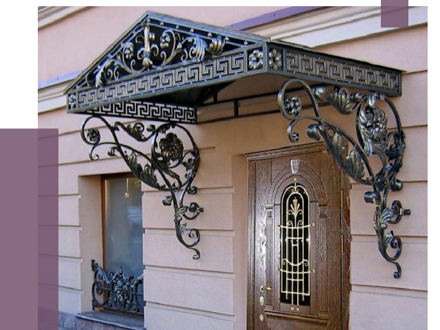 Кованые козырьки в Старом Осколе под ключ от 12596 руб. — ПРОЛЁТ