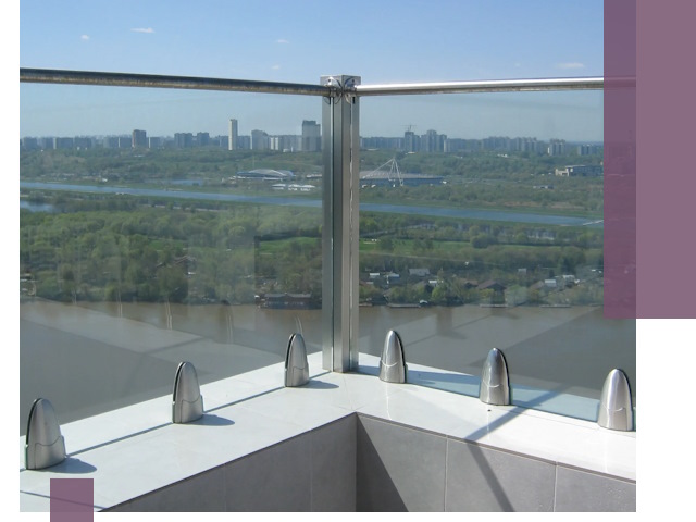 Стеклянные парапеты премиум класса в Старом Осколе для домов и бизнесов