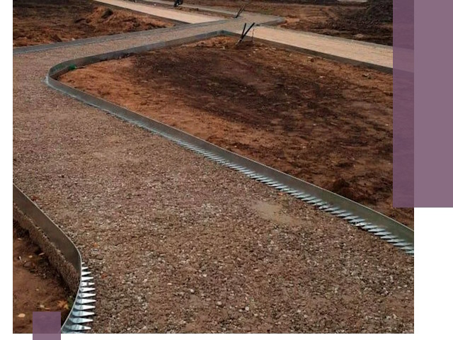 Металлические бордюры под ключ в Старом Осколе — изготовление и монтаж