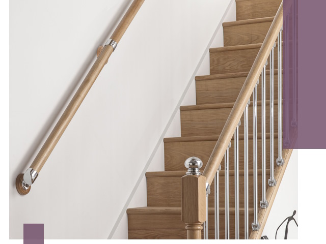 Пристенные поручни из стали и нержавейки под монтаж в Старом Осколе